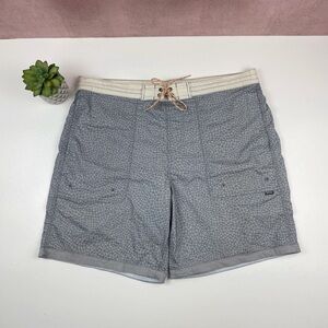 Howler Brothers Gray Blue Swim Trunks Shorts Men Size 38 Board Shorts